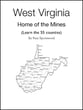 West Virginia Home of the Mines Unison choral sheet music cover